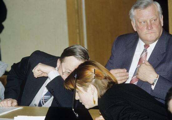 Lithuania's PM Algirdas Brazauskas
