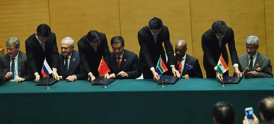 Russian President Vladimir Putin participates in BRICS summit