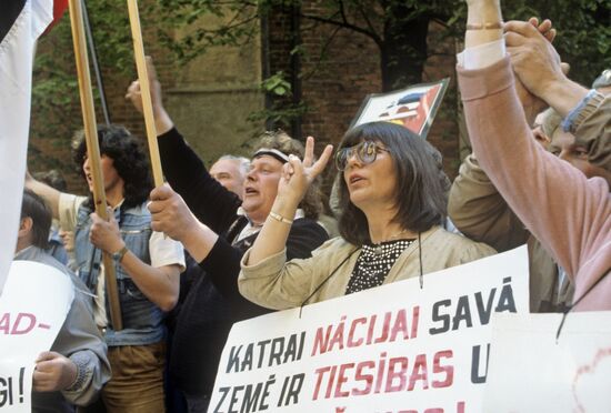 Latvian independence rally