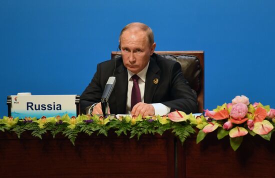 Russian President Vladimir Putin participates in BRICS summit