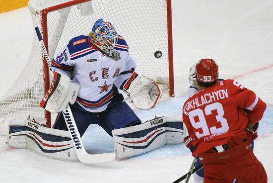 Hockey. KHL. Spartak vs. SKA