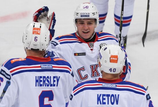 Hockey. KHL. Spartak vs. SKA