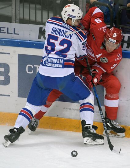 Hockey. KHL. Spartak vs. SKA