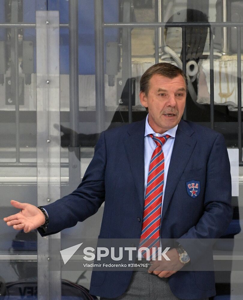 Hockey. KHL. Spartak vs. SKA