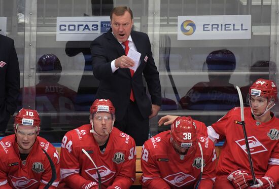 Hockey. KHL. Spartak vs. SKA