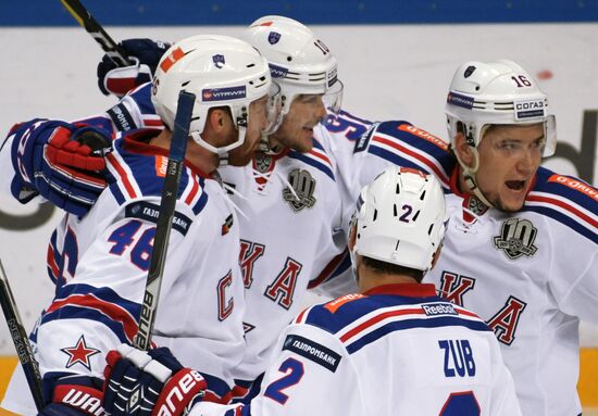 Hockey. KHL. Spartak vs. SKA