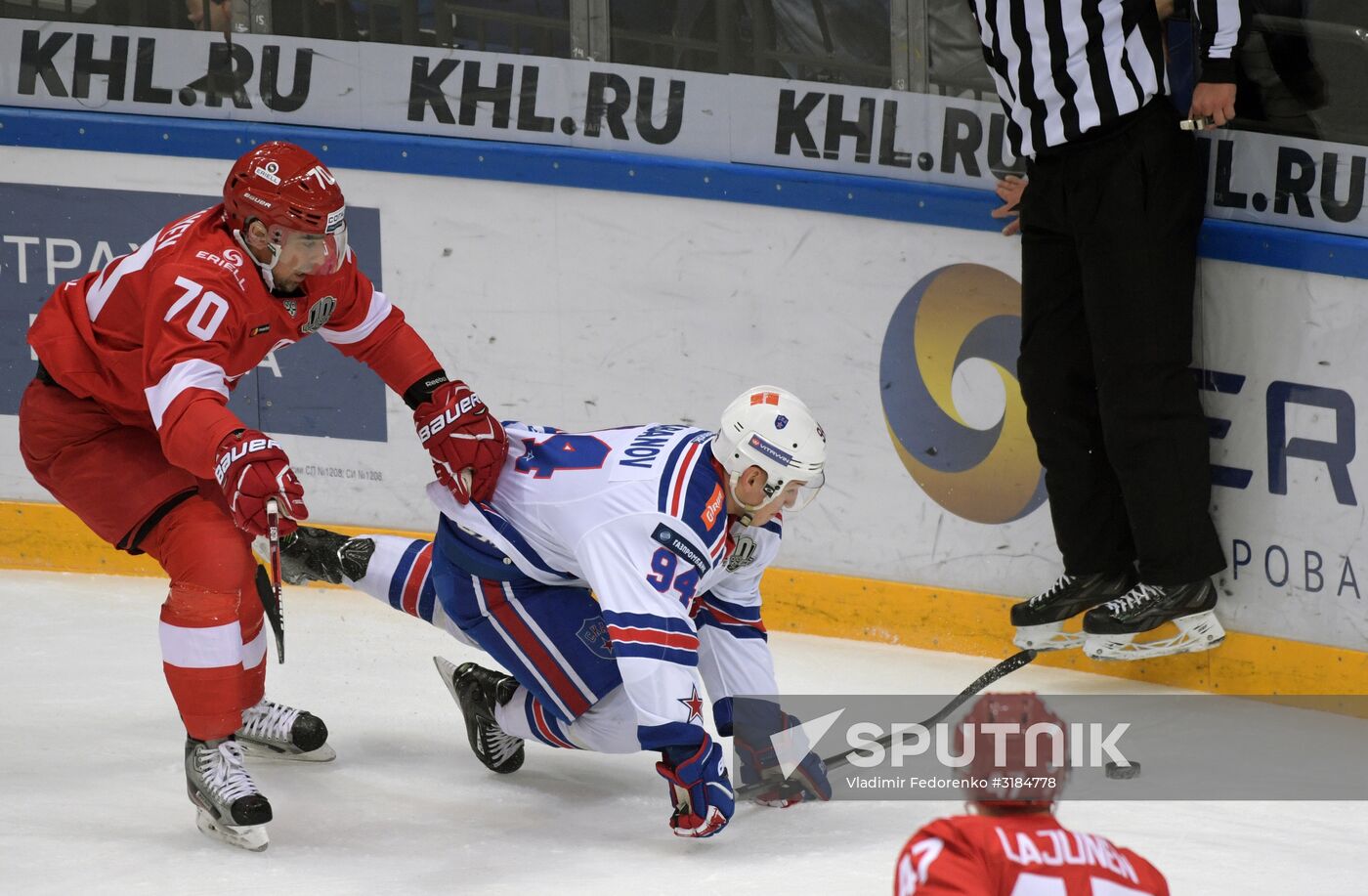 Hockey. KHL. Spartak vs. SKA