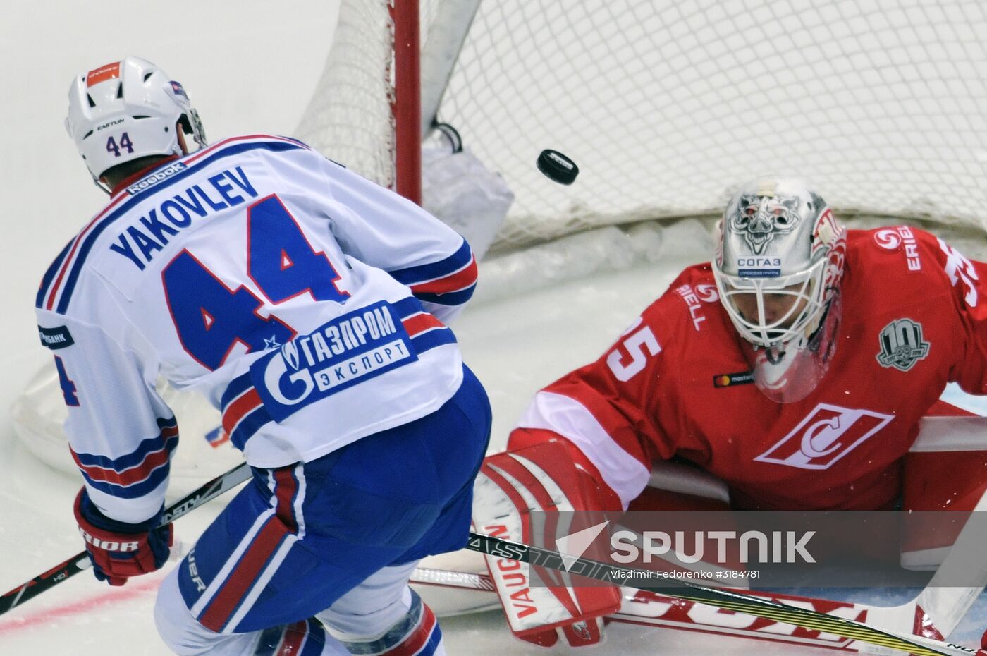 Hockey. KHL. Spartak vs. SKA