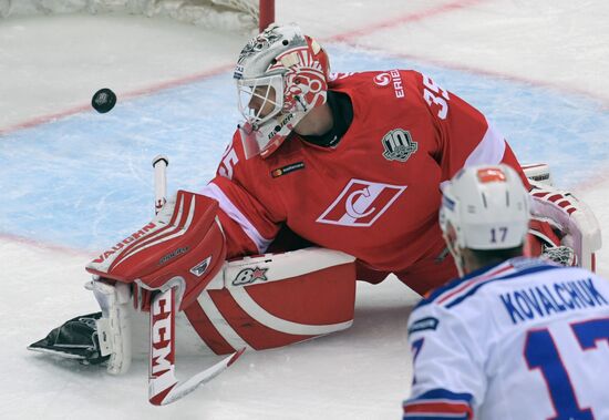 Hockey. KHL. Spartak vs. SKA