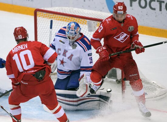 Hockey. KHL. Spartak vs. SKA