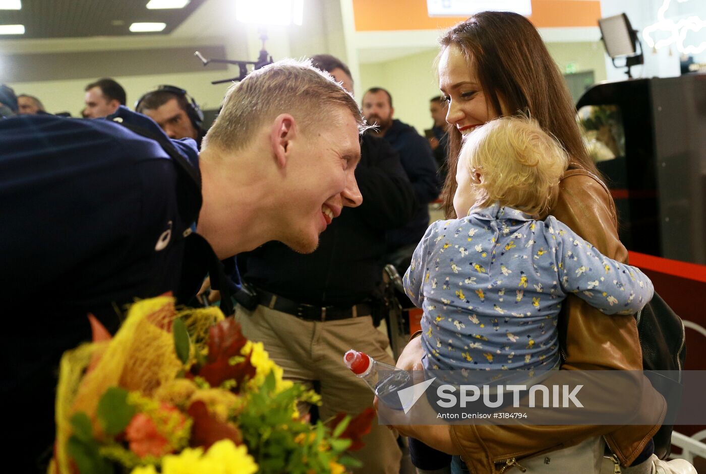 Welcoming the Russian national men's volleyball team