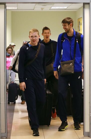 Welcoming the Russian national men's volleyball team