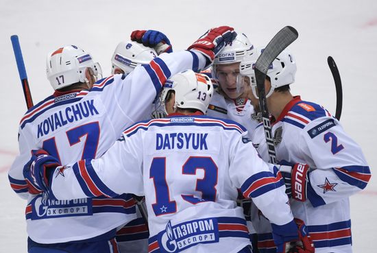 Hockey. KHL. Spartak vs. SKA