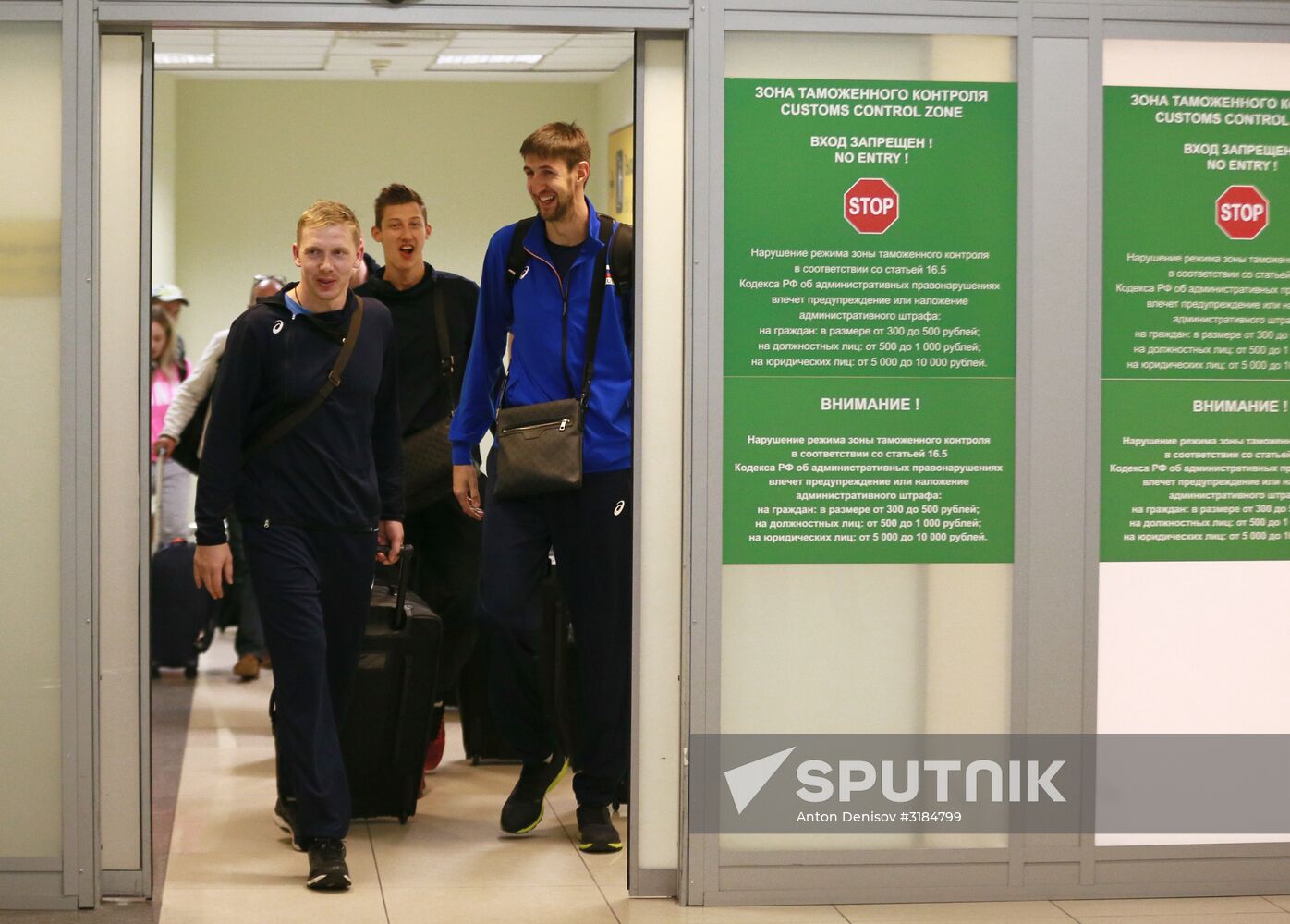 Welcoming the Russian national men's volleyball team