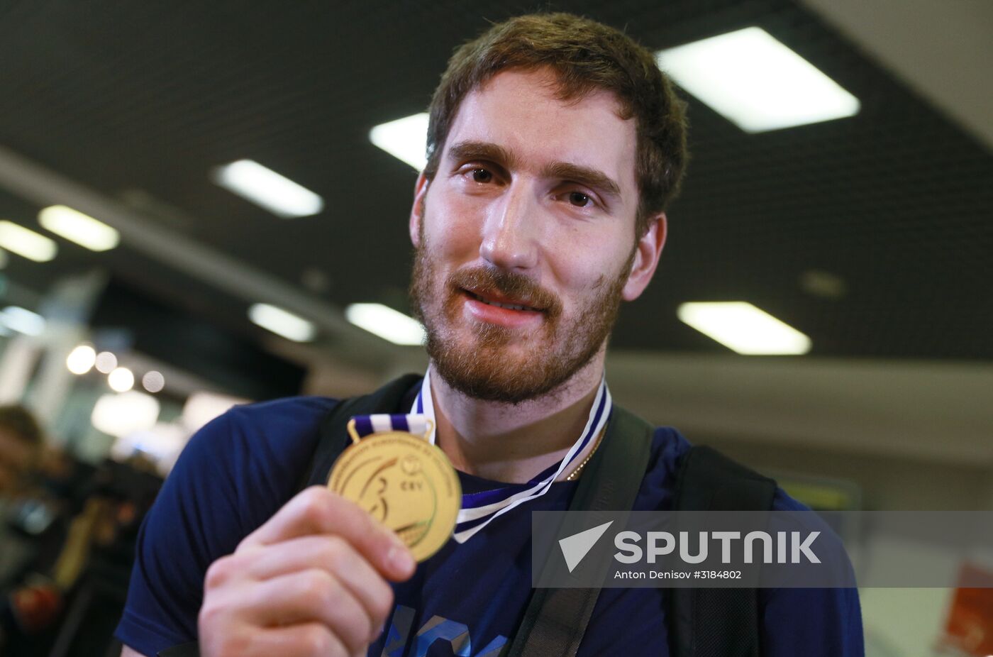 Welcoming the Russian national men's volleyball team