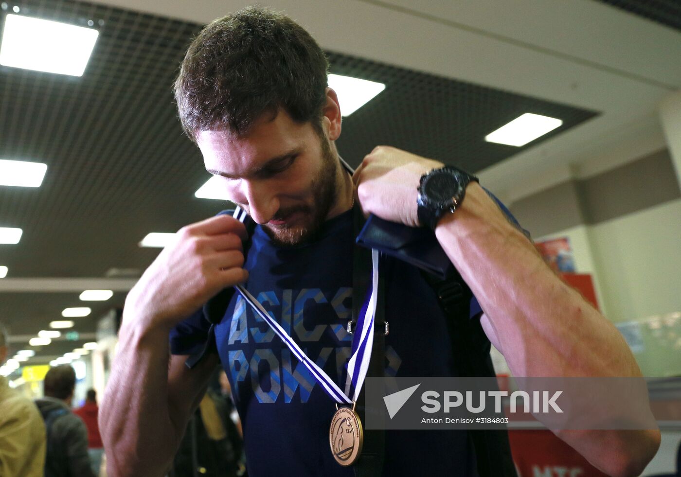 Welcoming the Russian national men's volleyball team