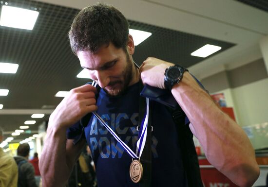 Welcoming the Russian national men's volleyball team