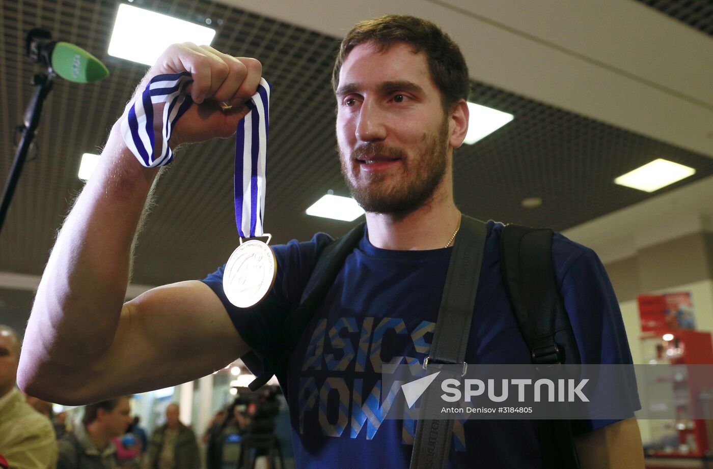 Welcoming the Russian national men's volleyball team