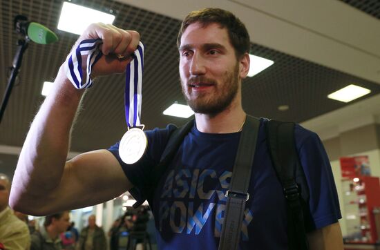 Welcoming the Russian national men's volleyball team