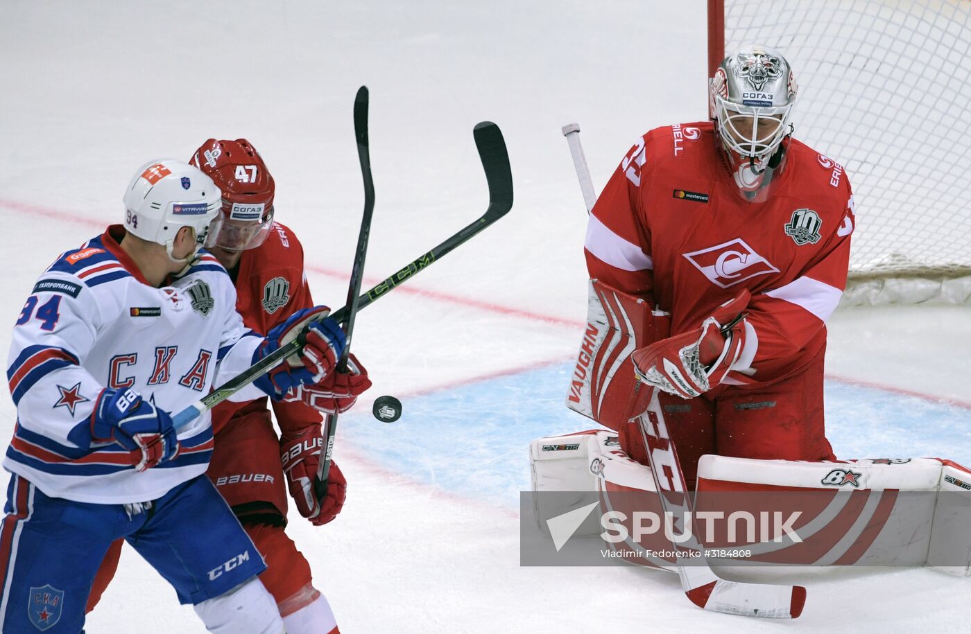 Hockey. KHL. Spartak vs. SKA