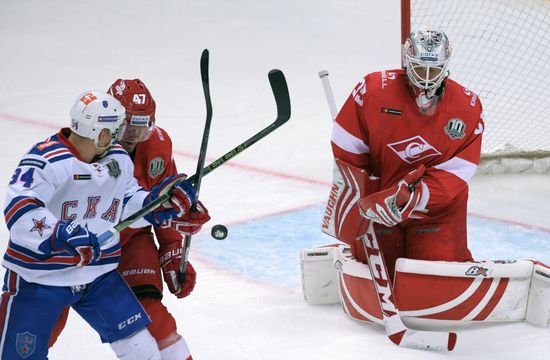 Hockey. KHL. Spartak vs. SKA