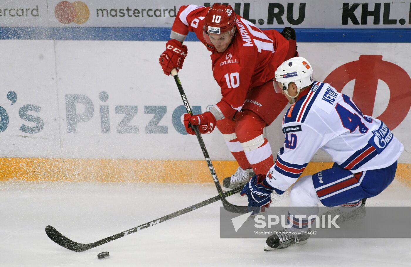 Hockey. KHL. Spartak vs. SKA