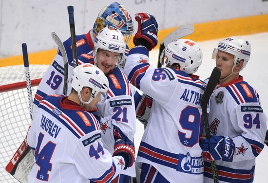 Hockey. KHL. Spartak vs. SKA