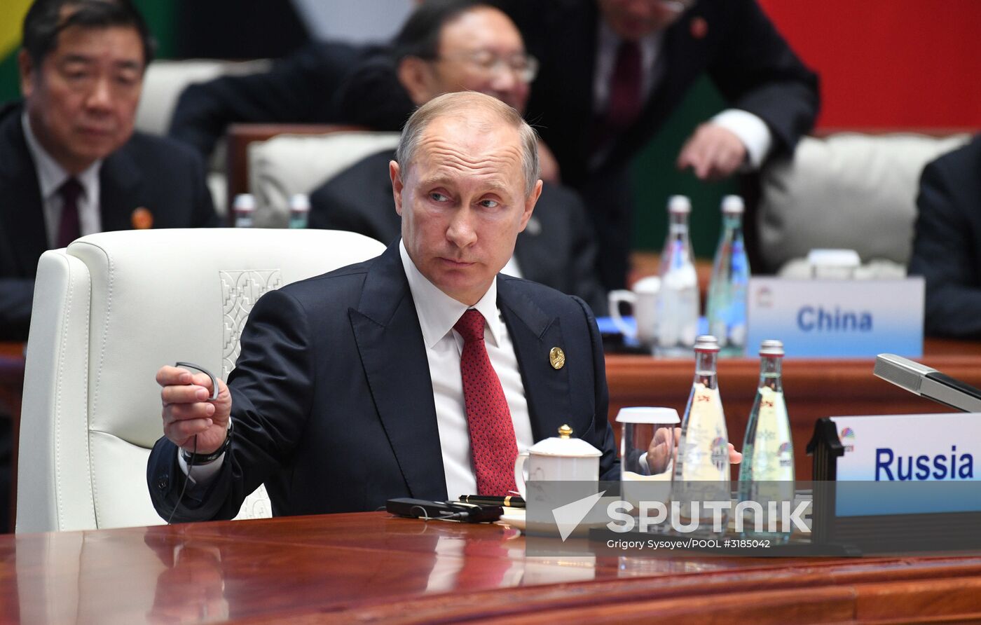 Russian President Vladimir Putin attends BRICS summit. Day two