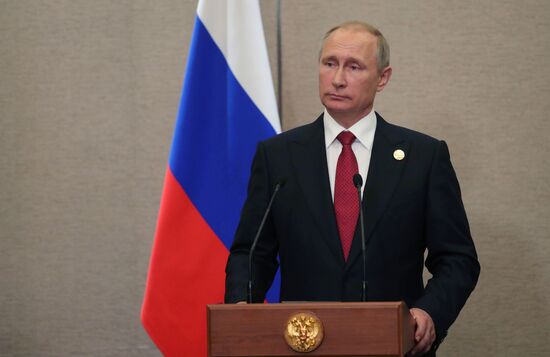 Russian President Vladimir Putin attends BRICS summit. Day two