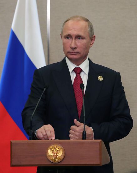 Russian President Vladimir Putin attends BRICS summit. Day two