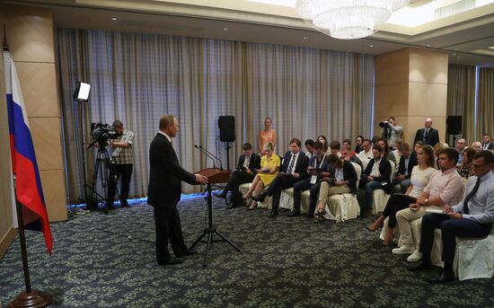 Russian President Vladimir Putin attends BRICS summit. Day two