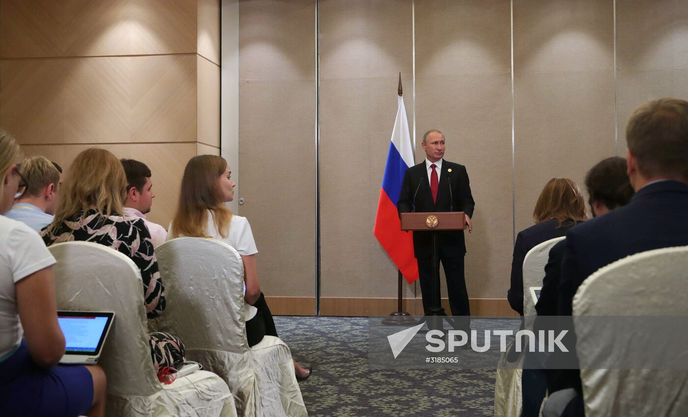 Russian President Vladimir Putin attends BRICS summit. Day two