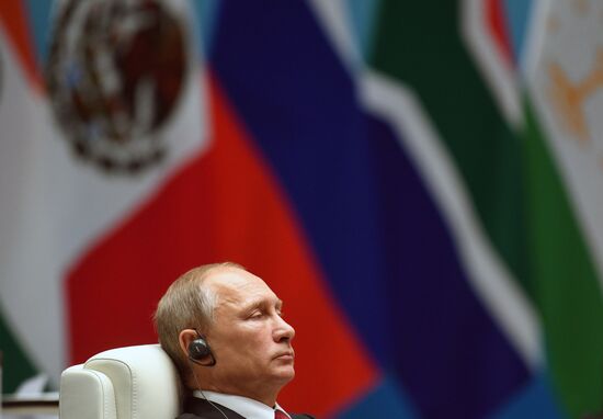Russian President Vladimir Putin attends BRICS summit. Day two