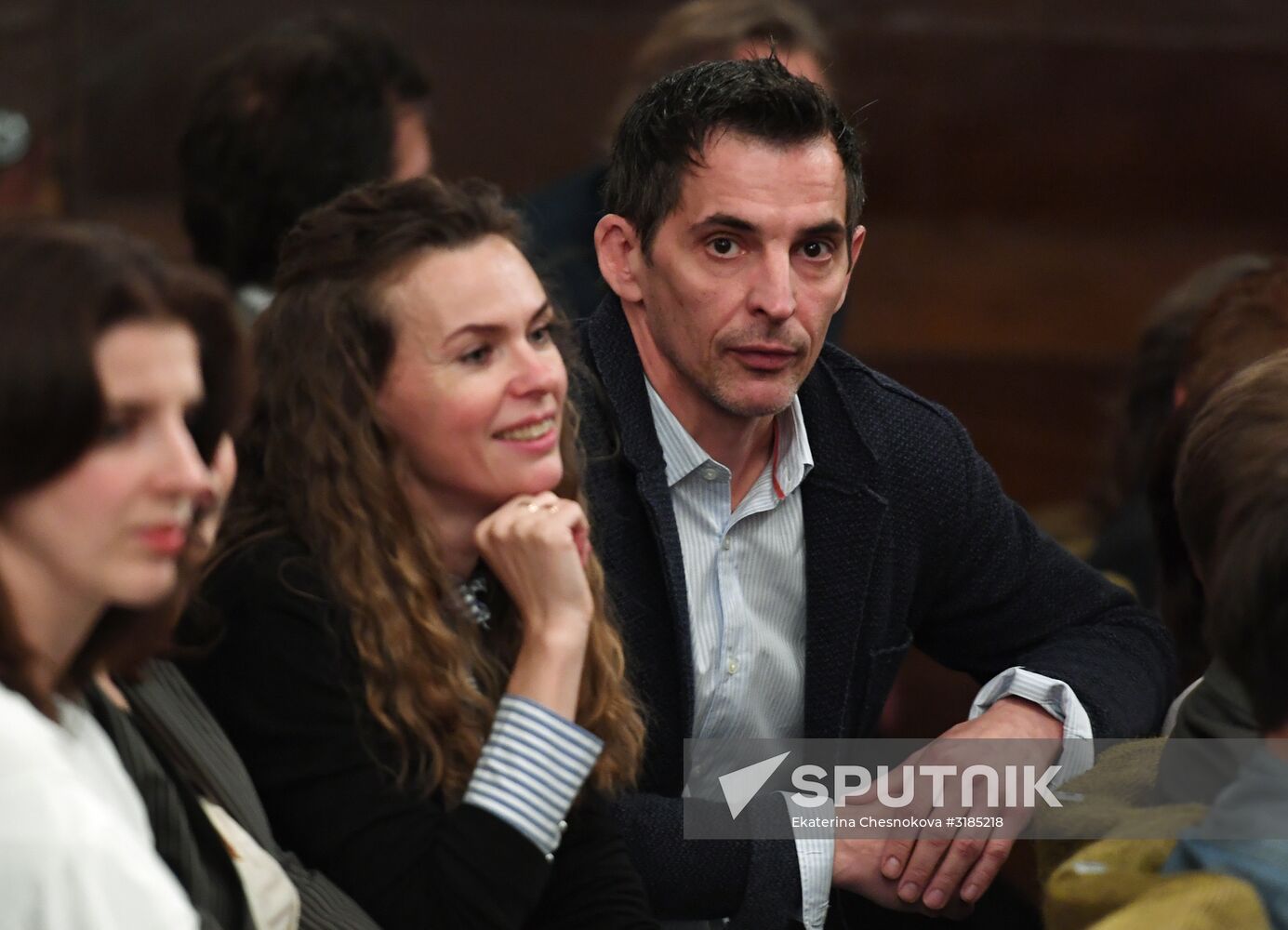 Members of Gorky Moscow Academic Art Theater company meet in Moscow