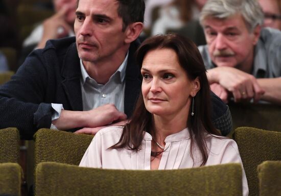 Members of Gorky Moscow Academic Art Theater company meet in Moscow