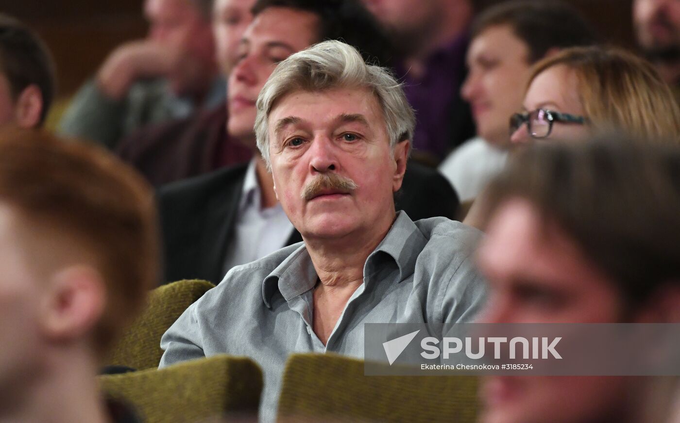 Members of Gorky Moscow Academic Art Theater company meet in Moscow