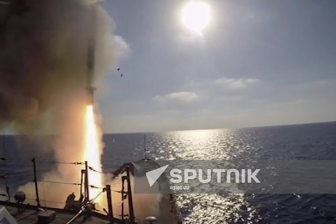 Russia launches cruise missiles on ISIS positions in Syria