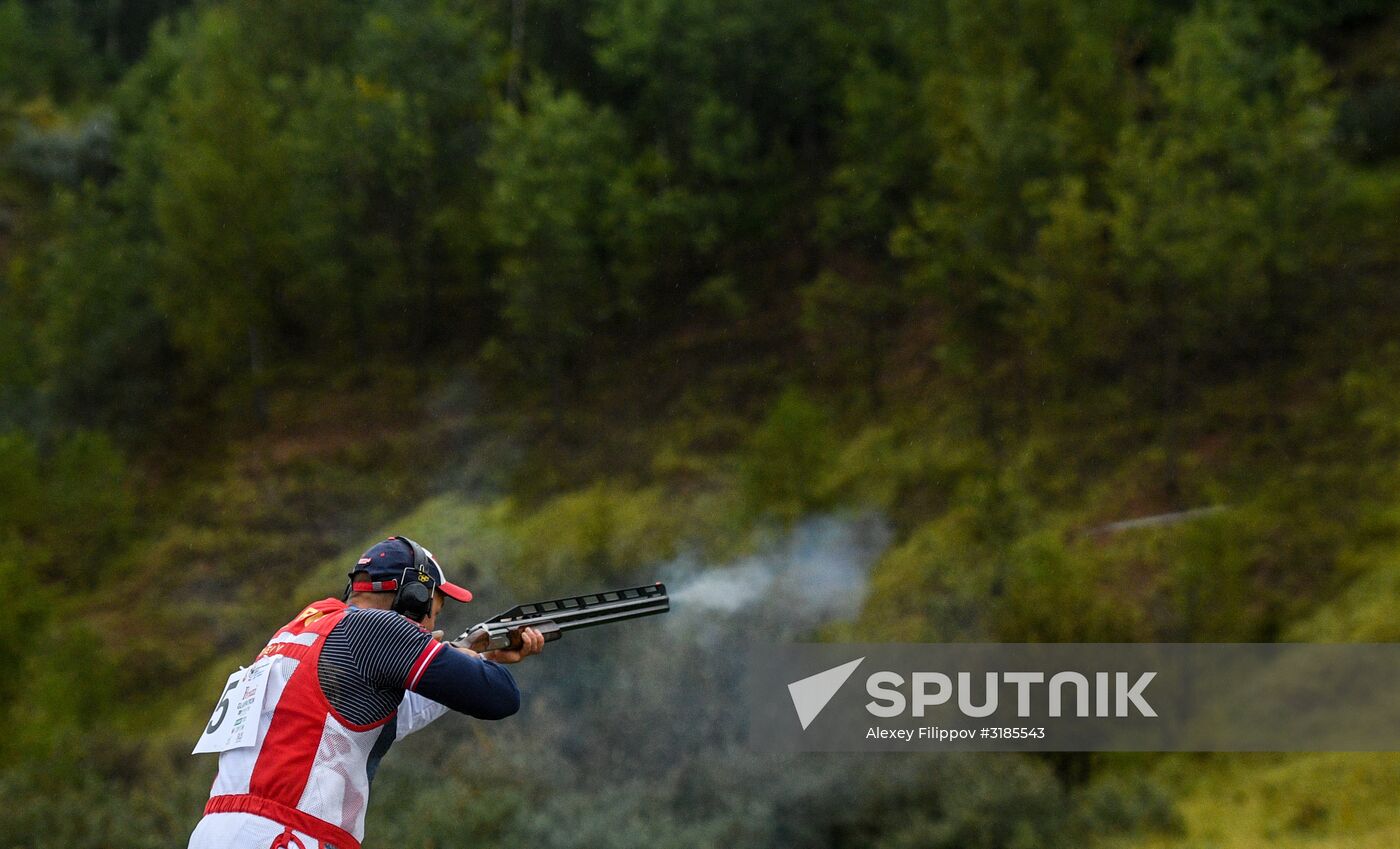 ISSF World Shooting Championships. Trap shooting. Day Five