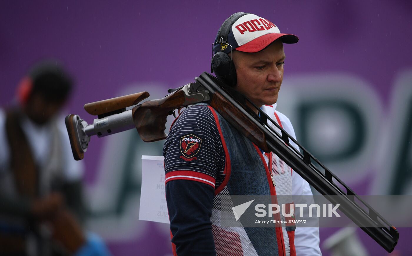 ISSF World Shooting Championships. Trap shooting. Day five