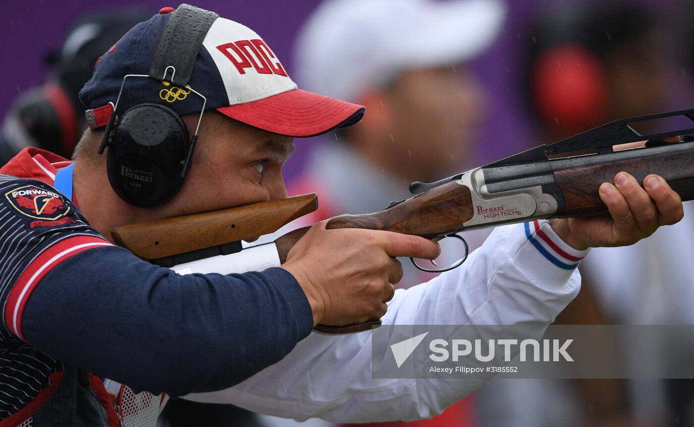 ISSF World Shooting Championships. Trap shooting. Day five