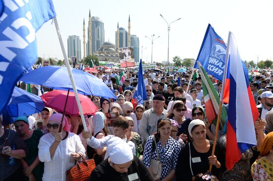 Grozny marks Day of the Chechen Republic