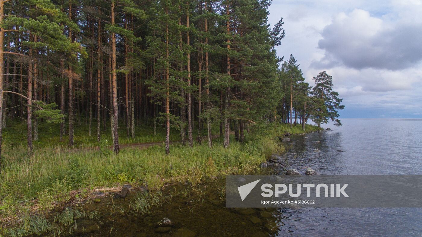 Lake Onega in Karelia