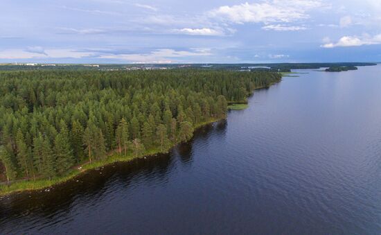 Lake Onega in Karelia