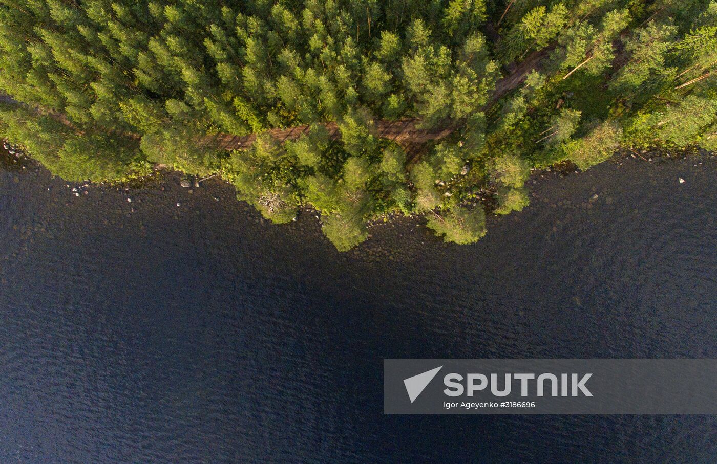 Lake Onega in Karelia