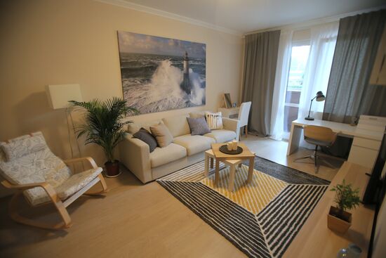 Show room of apartment for moving under relocation program