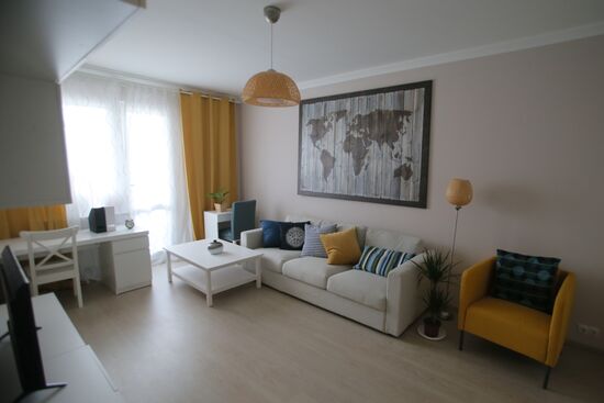 Show room of a flat provided under the relocation program