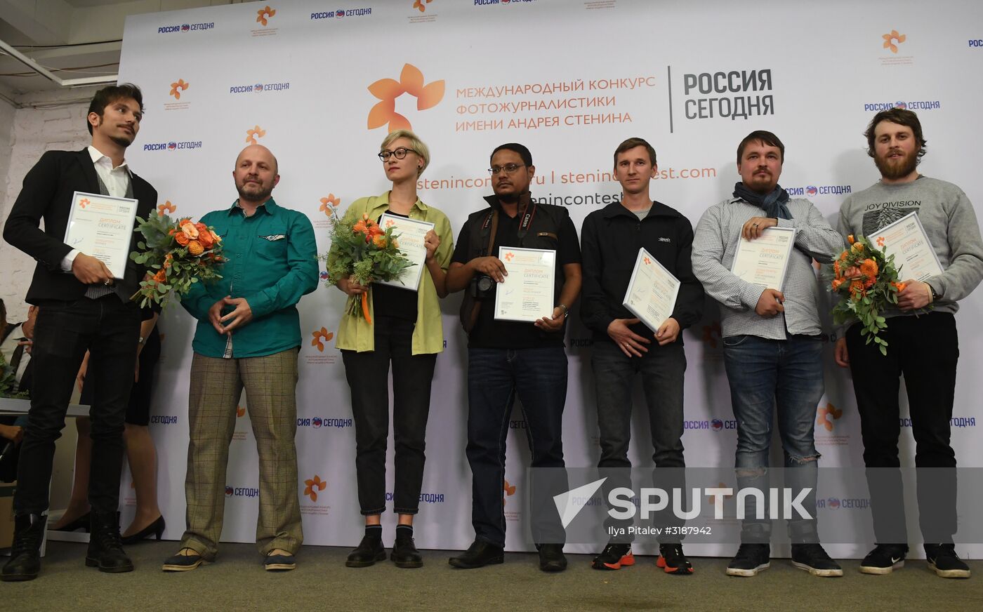 Awards ceremony of Andrei Stenin International Press Photo Contest