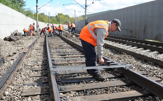 Military train derailed in the Trans-Baikal Territory