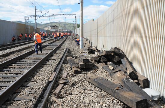 Military train derailed in the Trans-Baikal Territory