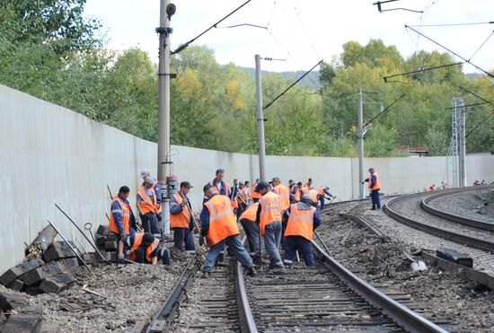 Military train derailed in the Trans-Baikal Territory